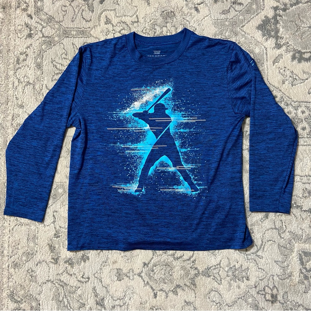 Tek Gear Long Sleeve Graphic Shirt Boys Large